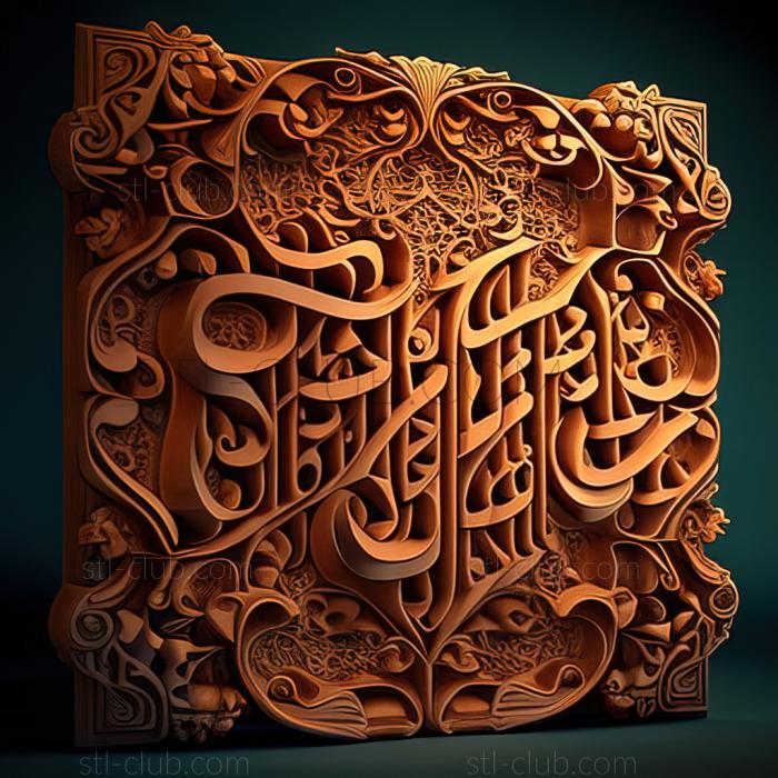 3D model Sahih al Bukhari (STL)